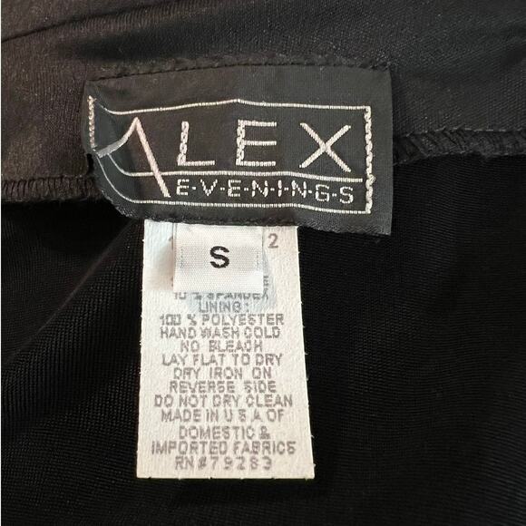 ALEX Evenings Sparkle Open Jacket in Black Velvet w/Copper Sparkle Size S - Picture 4 of 4